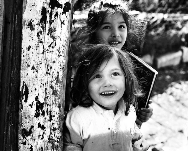 Константа Румыния Апреля 2017 Года Социальная Документалка Счастье Бедных Детей — стоковое фото