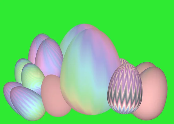 Velikonoční Vajíčka Ilustrační Pozadí — Stock fotografie