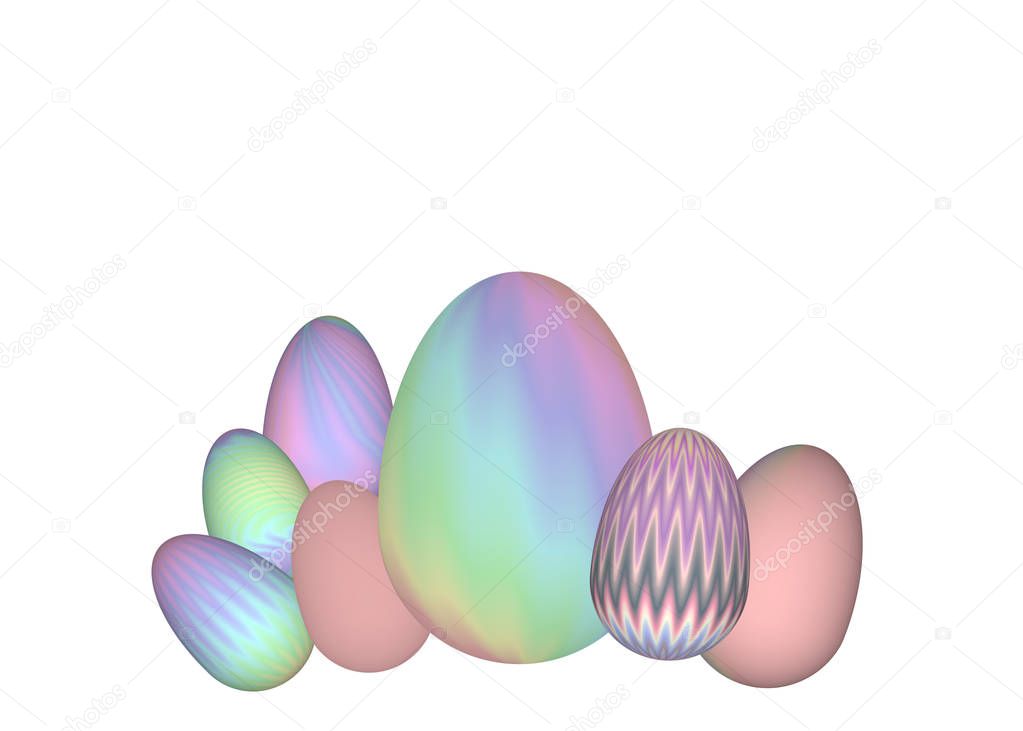 Easter eggs illustration background