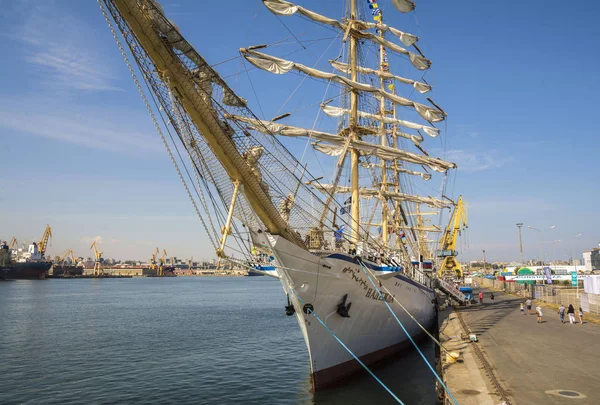 Constanta Roménia Setembro 2016 Navio Vela Seis Países Black Sea — Fotografia de Stock