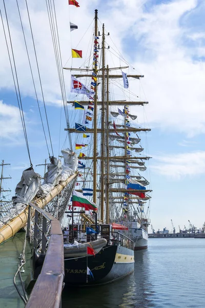 Constanta Rumania Septiembre 2016 Velero Seis Países Regata Naves Altas —  Fotos de Stock