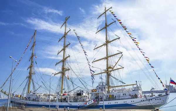 Constanta Rumania Septiembre 2016 Velero Seis Países Regata Naves Altas —  Fotos de Stock