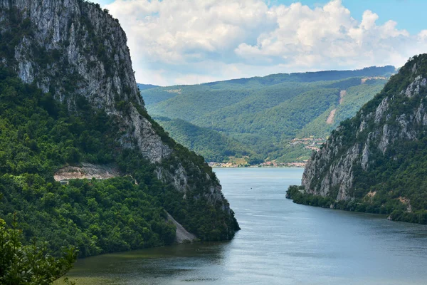 Velkolepé Soutěsky Dunaje Také Známý Jako Danube Kotle Procházející Karpat — Stock fotografie