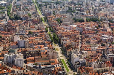 Binaların mimari. Dan yukarıda, Fort Bastille Grenoble, Fransa üzerinden görüntülemek