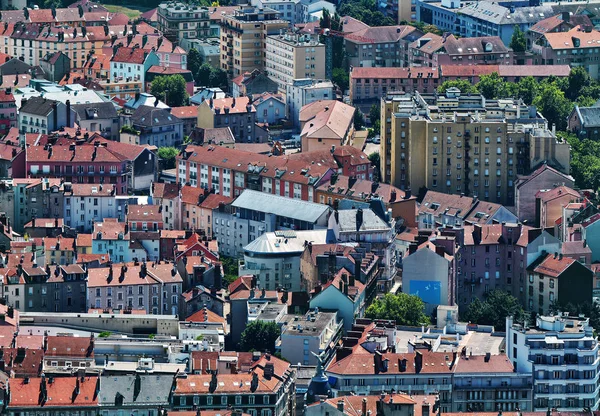 Architecture Des Bâtiments Vue Haut Depuis Fort Bastille Grenoble France — Photo