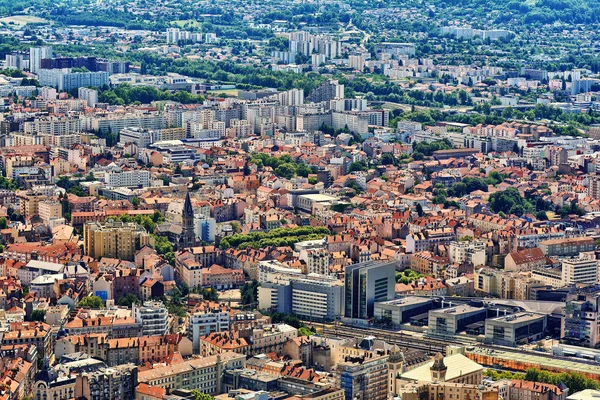 Épületek Építészeti Nézd Fenti Fort Bastille Grenoble Franciaország — Stock Fotó