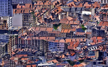 Binaların mimari. Dan yukarıda, Fort Bastille Grenoble, Fransa üzerinden görüntülemek