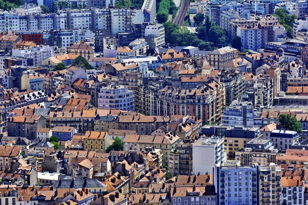 Arquitectura Edificios Vista Desde Arriba Desde Fort Bastille Grenoble Francia — Foto de Stock