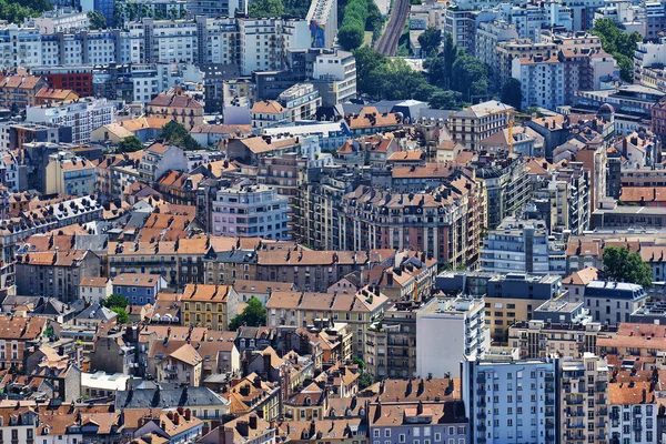 Arquitectura Edificios Vista Desde Arriba Desde Fort Bastille Grenoble Francia — Foto de Stock