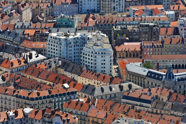 Gebäudearchitektur Blick Von Oben Vom Fort Bastille Grenoble Frankreich — Stockfoto