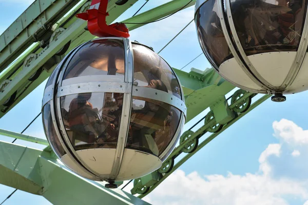 Grenoble Francia Julio 2017 Las Burbujas Teleférico Esférico Góndola Que — Foto de Stock