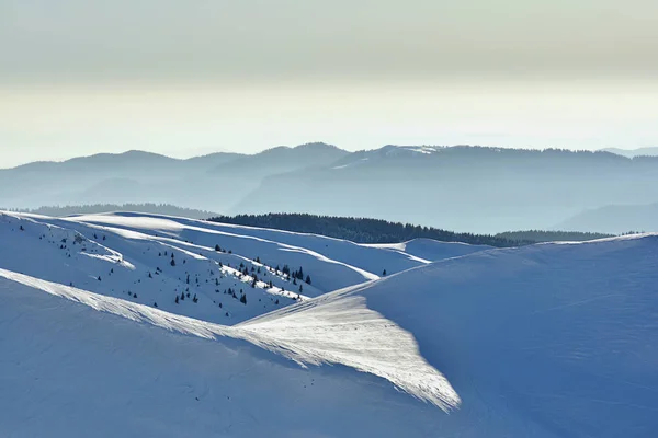 Wunderschöner Winterblick Auf 2000M Höhe Den Bucegi Bergen Sinaia Rumänien — Stockfoto