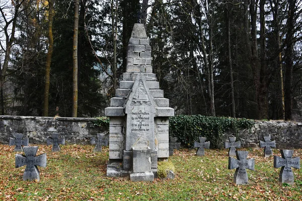 Synaj Rumunia Stycznia 2018 Cmentarz Bohaterów Synaju Okręg Prahova Rumunia — Zdjęcie stockowe