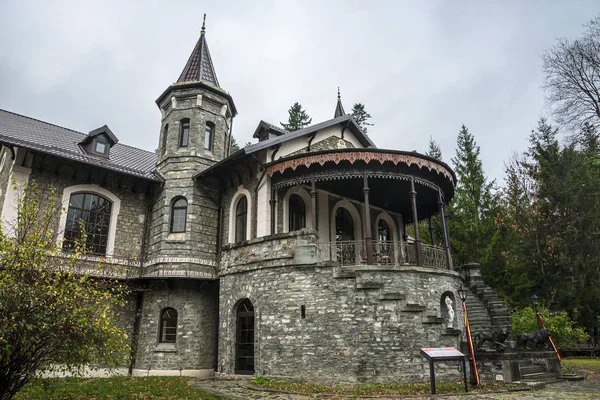 Sinaia Roemenië November 2018 Het Kasteel Van Stirbey Zomerresidentie Van — Stockfoto