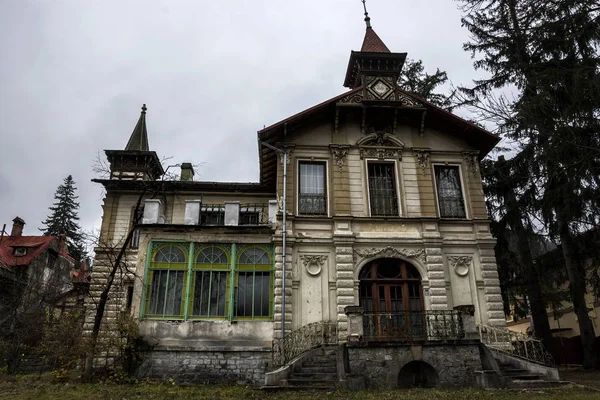 Sinaie Roumanie Novembre 2018 Projet Documentaire Sinaia Maison Abandonnée Dans — Photo