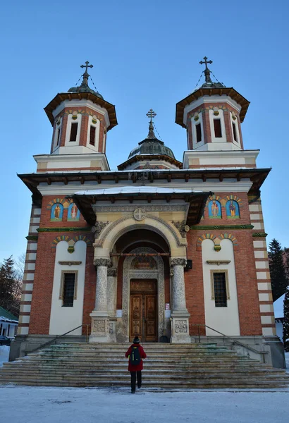 Nieuwe Kerk Biserica Merrie Sinaia Klooster Prahova Valley Roemenië — Stockfoto