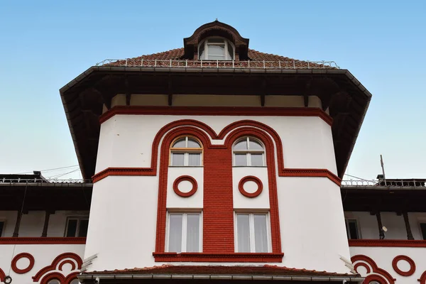 Sinaia Roemenië November 2018 Hotel Caraiman Historisch Monument Nationaal Erfgoed — Stockfoto