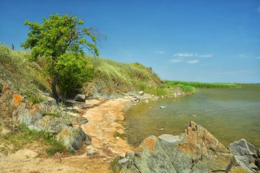Romanya 'nın tarihi Histria kentinin kalıntılarının bulunduğu Sinoe Gölü kıyısında