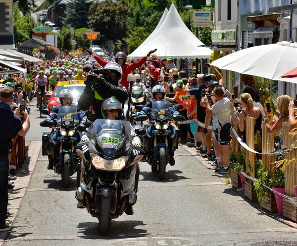 Serre Chevalier France July 2017 Spectacle Publicity Caravan Stage Serre — Stock Photo, Image