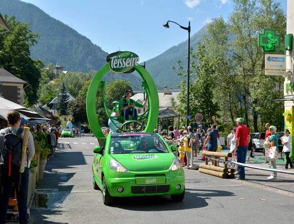 Briancon, Fransa - 19 Temmuz, tanıtım karavan sahne 18 Briancon, de 2017.The gözlük yönlendirmek Briancon - Izoard, Tour de France 2017. 