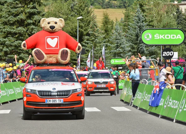 Briancon France July 2017 Spectacle Publicity Caravan Stage Briancon Route — Stock Photo, Image