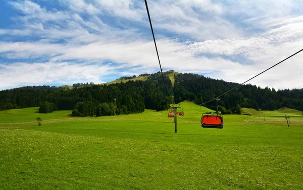 Sessellift Transport Sankt Ulrich Pillersee Zum Jakobskreuz Alpenberge Oesterreich — Stockfoto