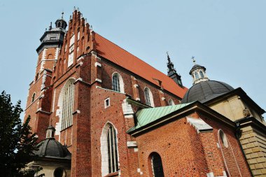 Krakow, Polonya 'nın Kazimierz bölgesindeki Corpus Christi Kilisesi 