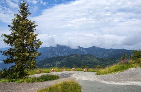 Bellissimo Paesaggio Steinplatte Montagna Waidring Alpi Bavaresi Austria — Foto Stock