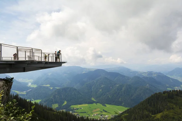 Skywalk Platform Steinplatte Mountain Tyrol Austria — Zdjęcie stockowe