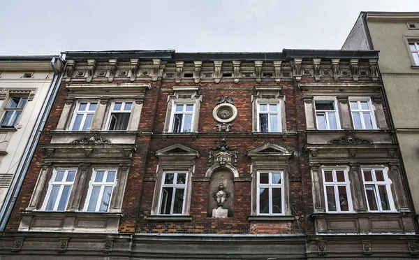 Старое Здание Еврейском Квартале Кракова Польша — стоковое фото