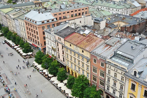 Krakow Polonia Septiembre 2016 Vista Plaza Armas Cracovia Increíble Lugar — Foto de Stock