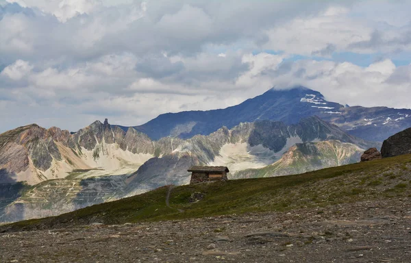Vackert Landskap Route Des Grandes Alperna Med Col Iseran Bergspass — Stockfoto