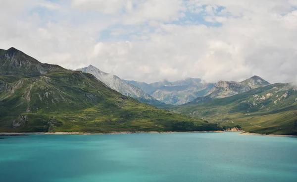 Nádherné Jezero Mont Cenis Poblíž Lanslebourg Mont Cenis Savoie Auvergne — Stock fotografie