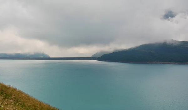 Espetacular Lago Mont Cenis Perto Lanslebourg Mont Cenis Savoie Auvergne — Fotografia de Stock