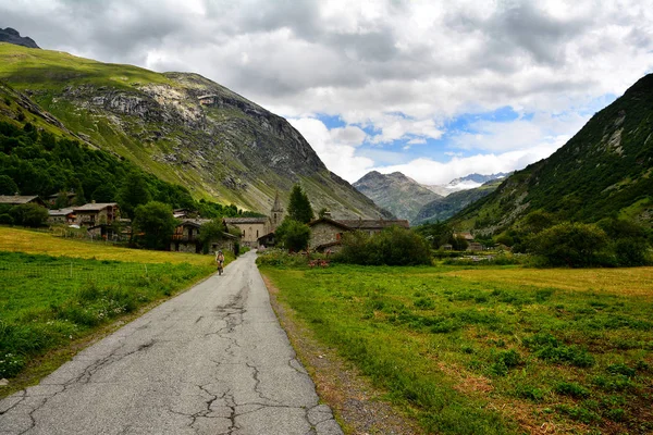 Camino Bonneval Sur Arc Departamento Saboya Los Alpes Del Ródano —  Fotos de Stock