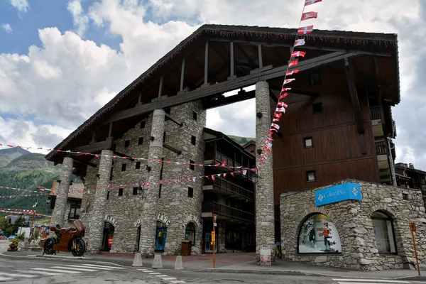 Bonneval Sur Arc France Липня 2017 Традиційна Архітектура Кам Яним — стокове фото