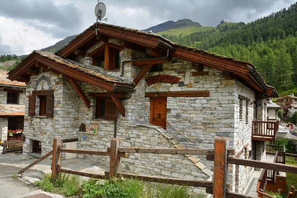 Utsikt Över Gamla Delen Val Isere Skidort Och Kommun Tarentaise — Stockfoto