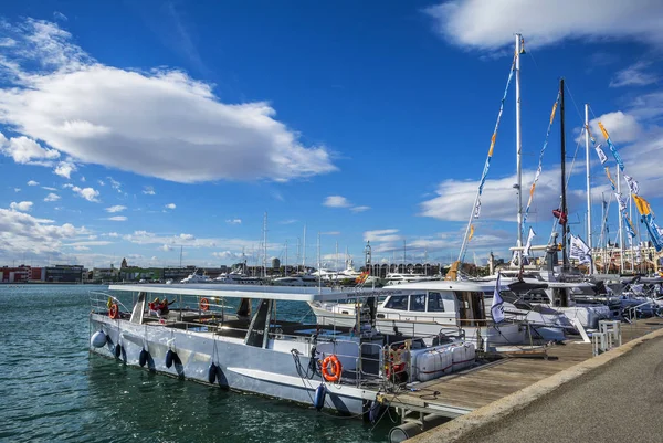 Valencia Espanha Novembro 2016 Valencia Boat Show Marina Real Juan — Fotografia de Stock