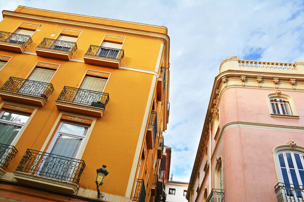 Building facade architecture in Valencia