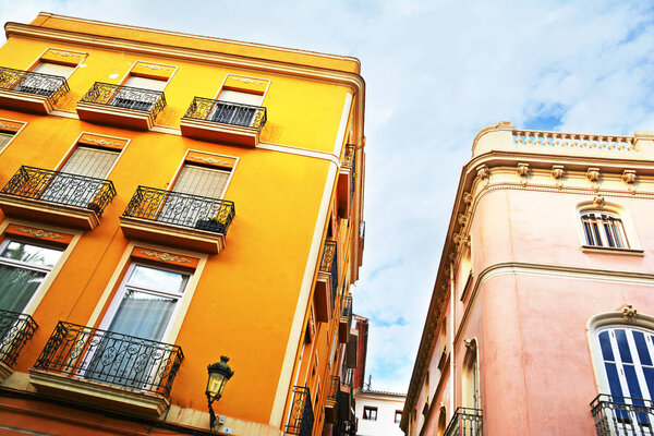 Building facade architecture in Valencia
