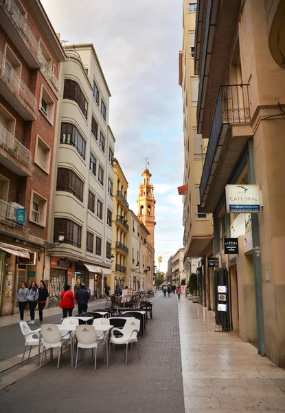 Valencia Espagne Novembre 2016 Photographie Rue Dans Vieux Centre Valence — Photo