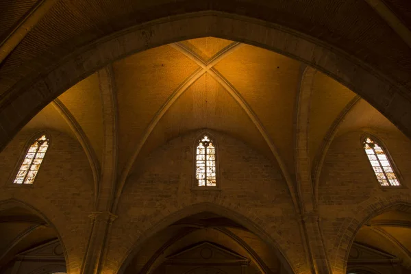 Valencia Hiszpania Listopada 2016 Wnętrze Cathedralbasilica Mary Metropolitan Wniebowzięcia Matki — Zdjęcie stockowe