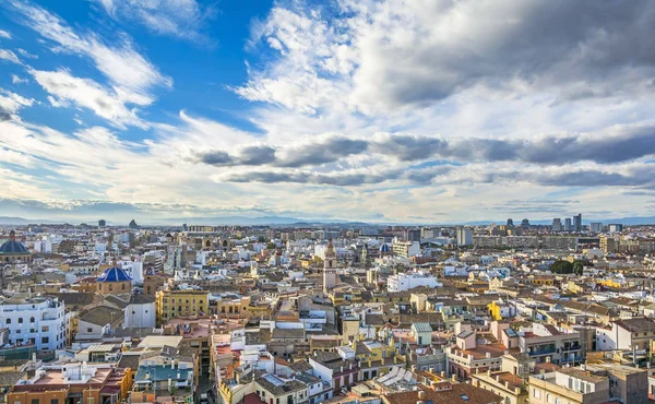 stock image Valencia city aerial view from Metropolitan cathedral