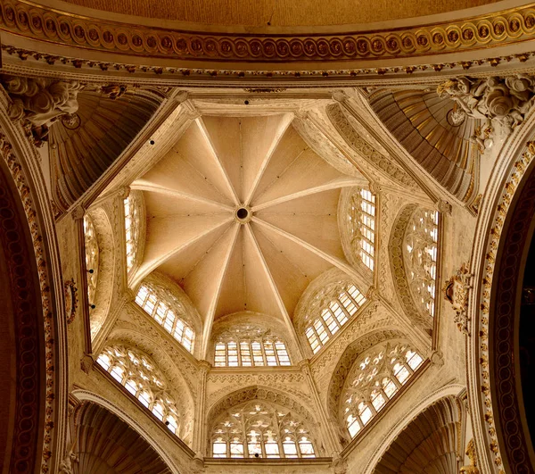 Valencia Espanha Novembro 2016 Teto Octogonal Catedral Metropolitana Santa Maria — Fotografia de Stock