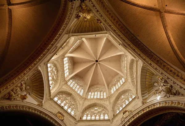 Valencia Espanha Novembro 2016 Teto Octogonal Catedral Metropolitana Santa Maria — Fotografia de Stock