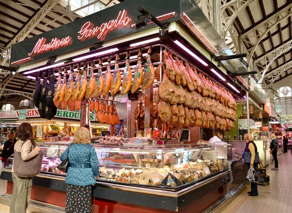 Valencia Spanien November 2016 Inneren Des Zentralen Marktes Mercado Central — Stockfoto