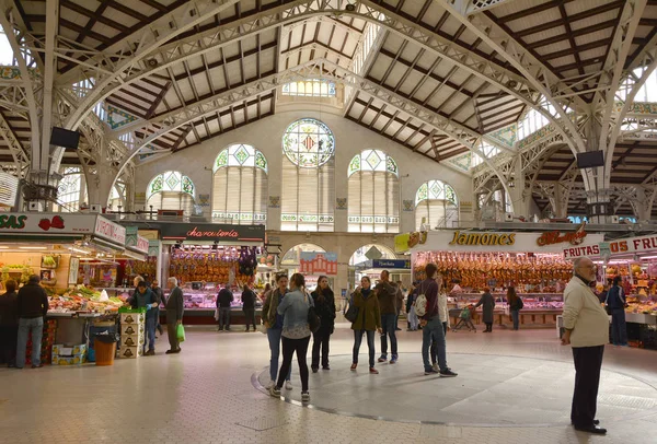 Valencia Spanien November 2016 Inneren Des Zentralen Marktes Mercado Central — Stockfoto