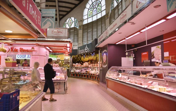 Valencia Espanha Novembro 2016 Dentro Mercado Central Mercado Central Plaza — Fotografia de Stock