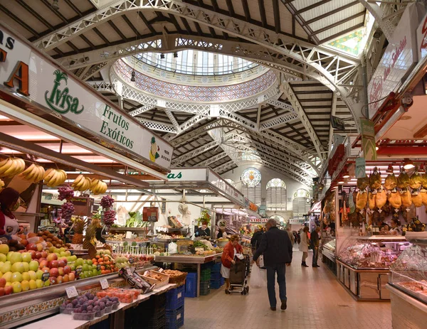 Valencia Spanien November 2016 Inneren Des Zentralen Marktes Mercado Central — Stockfoto