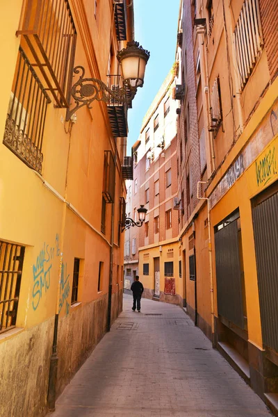 Valencia Spanje November 2016 Pittoreske Smal Straatje Het Oude Centrum — Stockfoto